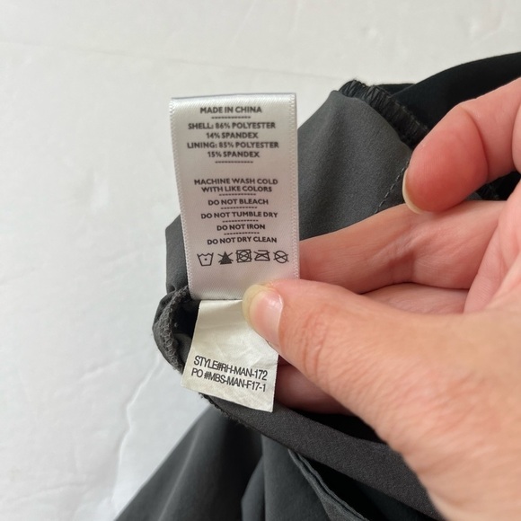 Rhone Athletic Pull On Shorts Size Large Gray Lined - Picture 3 of 7